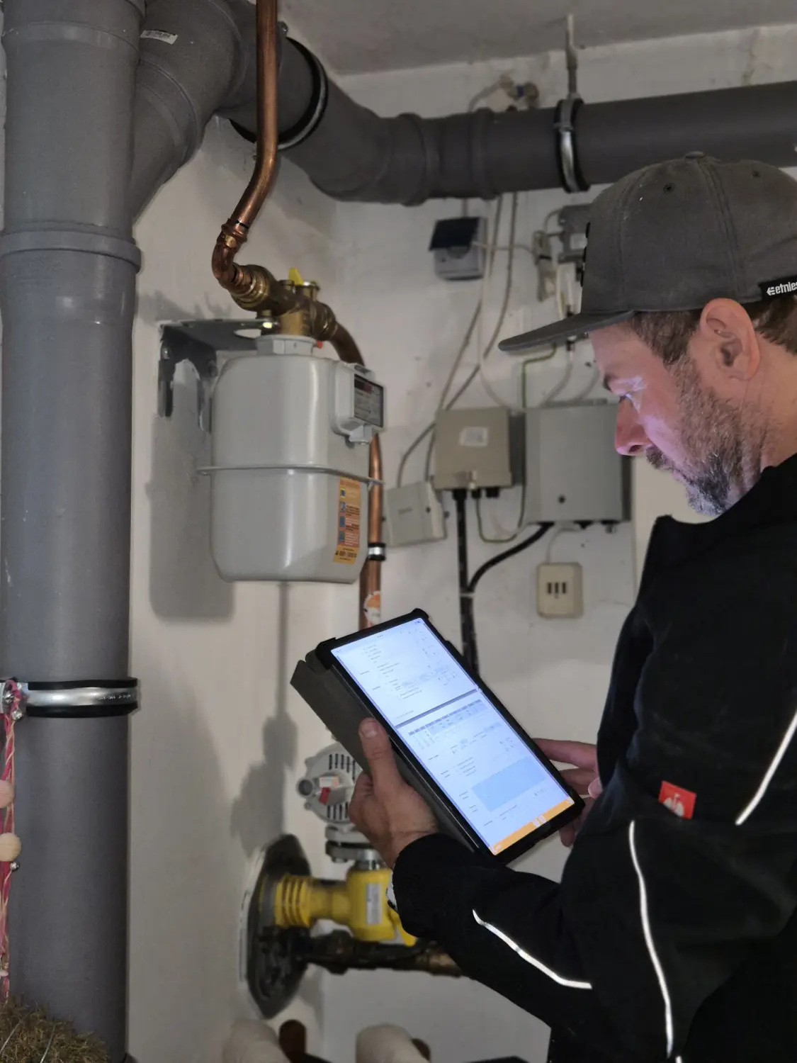 Turnuswechsel Gas/Wasser durch Energieversorgungs-Service