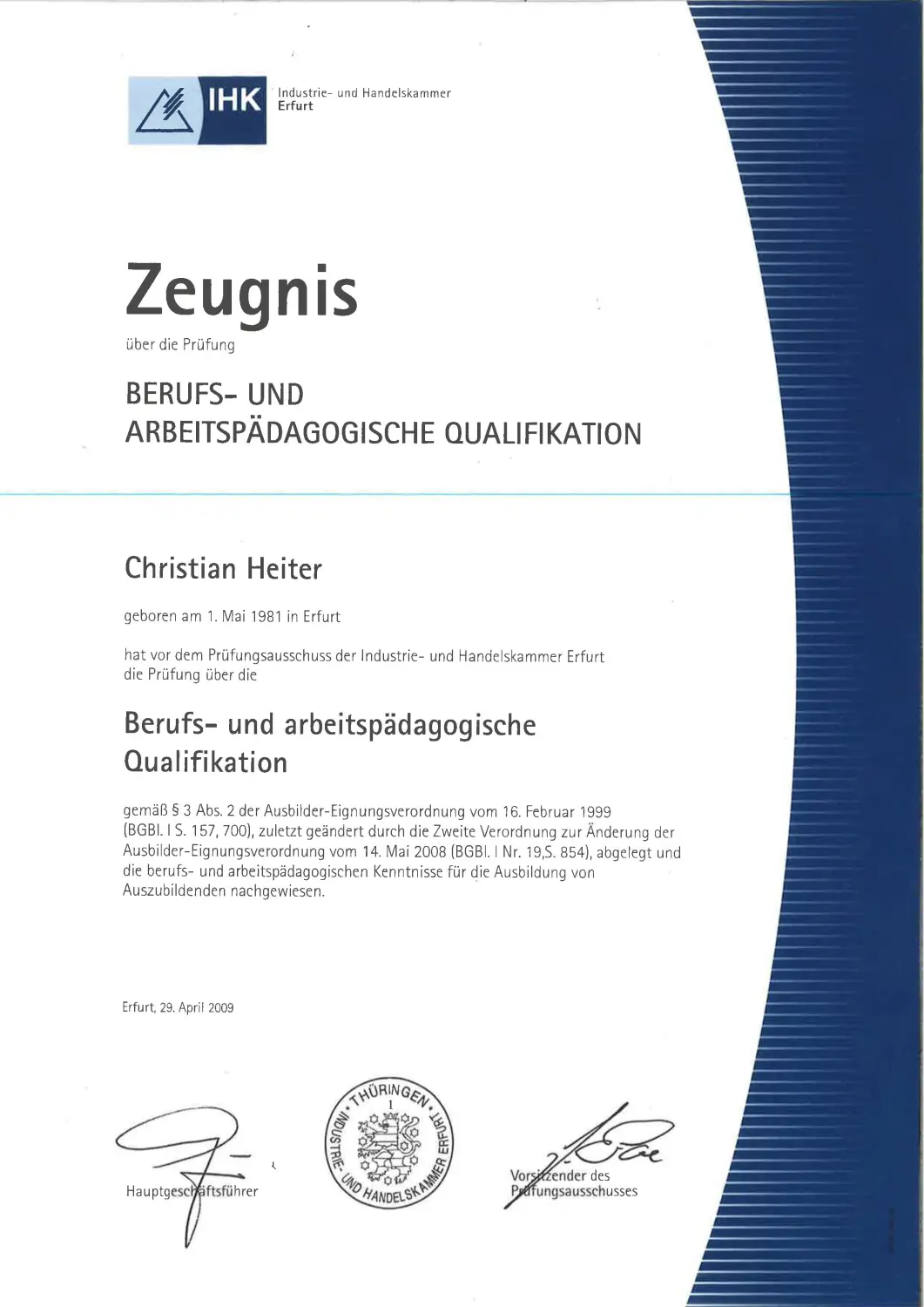Zertifikate des Energieversorgungs-Service
