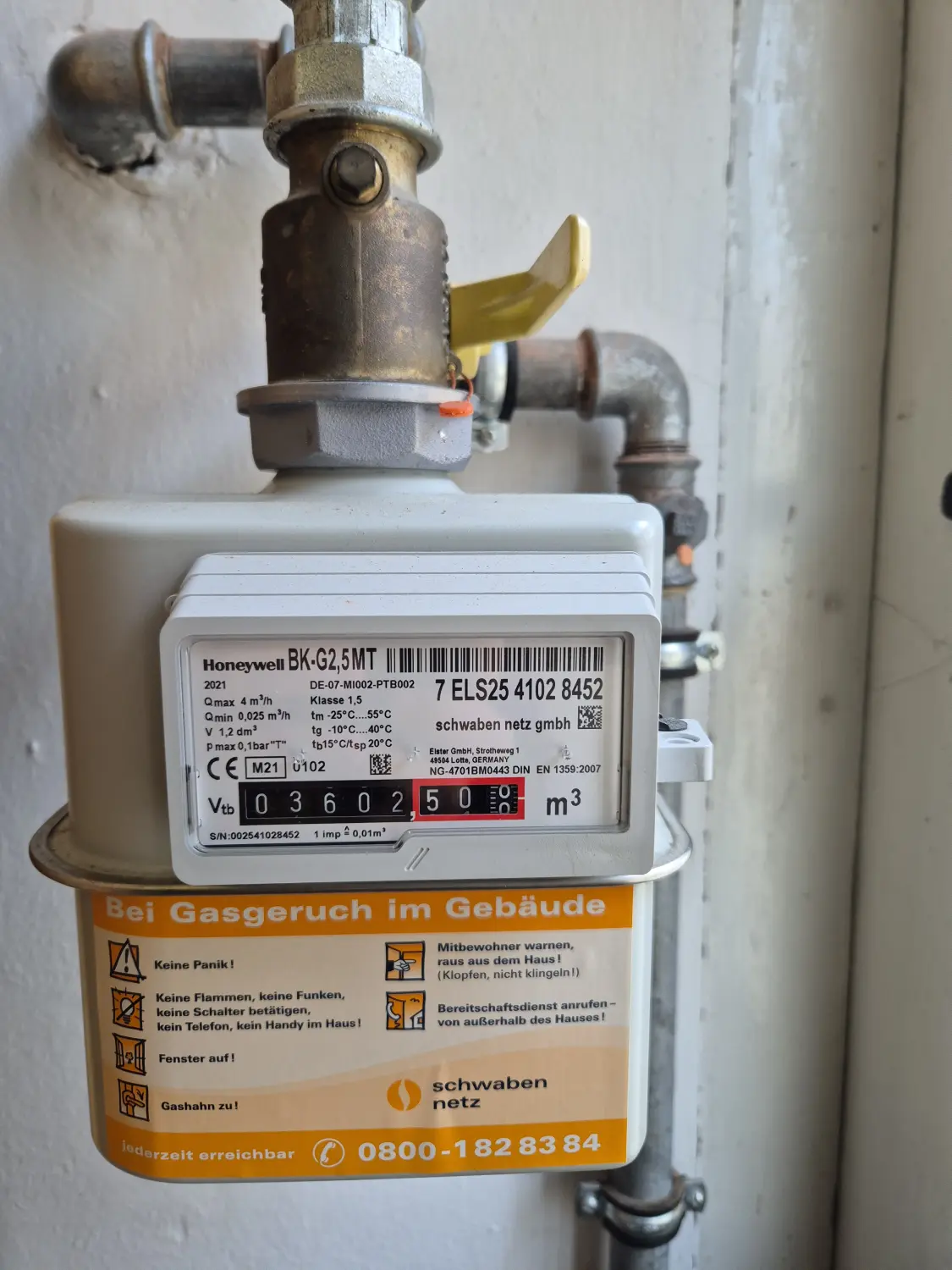 Turnuswechsel Gas/Wasser durch Energieversorgungs-Service